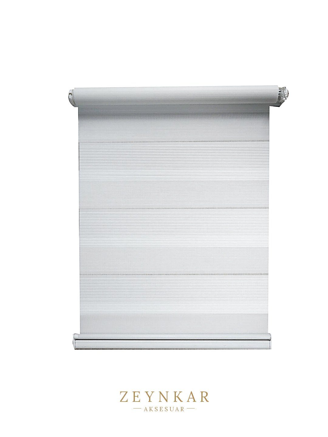 Linadora Zebra Stor Plise Beyaz 60x200 cm - 60x200 cm