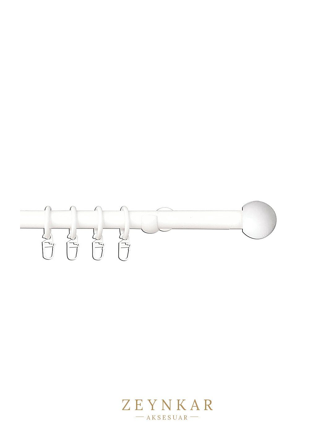 Linadora Metal Rustik Kugel Beyaz 120 cm